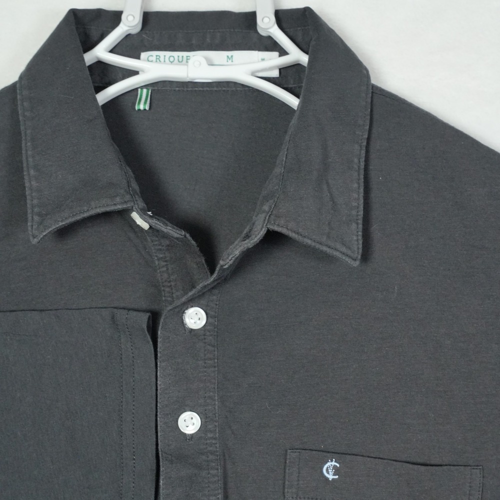 Criquet Dark Gray/black Polo Shirt - new without tags